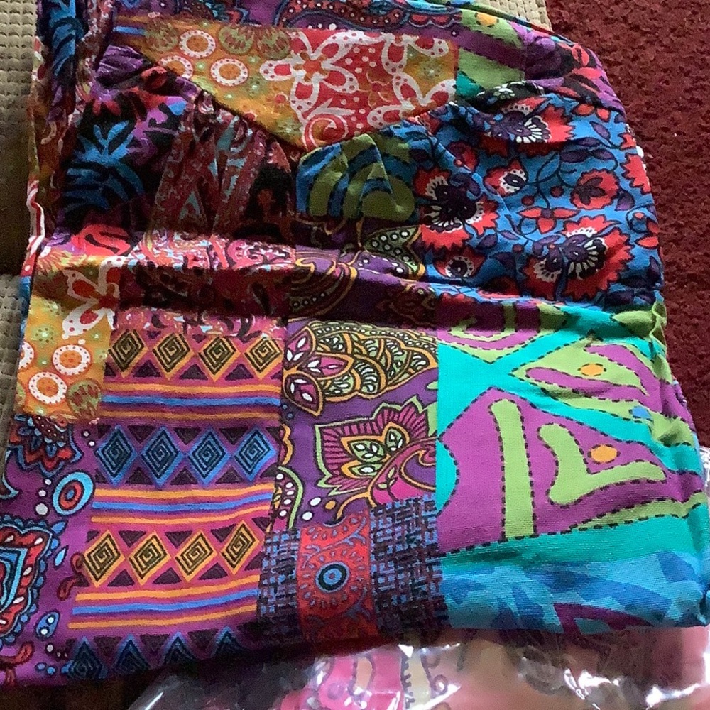 BOHO PATCHWORK OVERALLS - Picture 3 of 6
